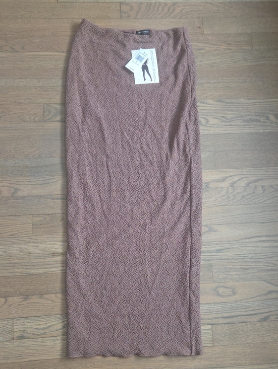 naked wardrobe Dresses & Skirts - naked wardrobe mauve textured maxi skirt